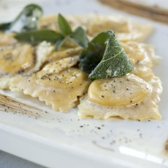 Pumpkin and Ricotta Ravioli
