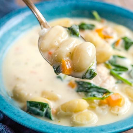 Creamy Chicken Gnocchi Soup