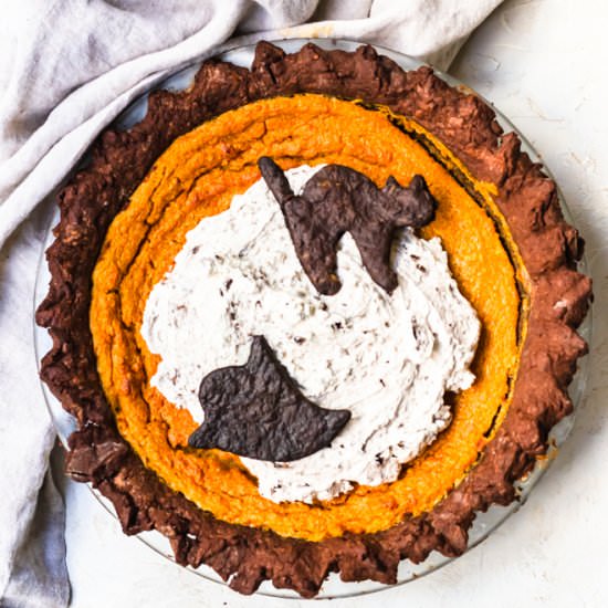 Chocolate pumpkin pie