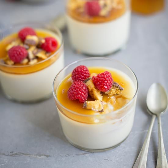 Honey & rosewater panna cotta