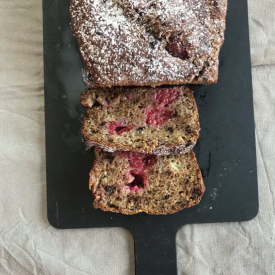 Raspberry Banana Bread