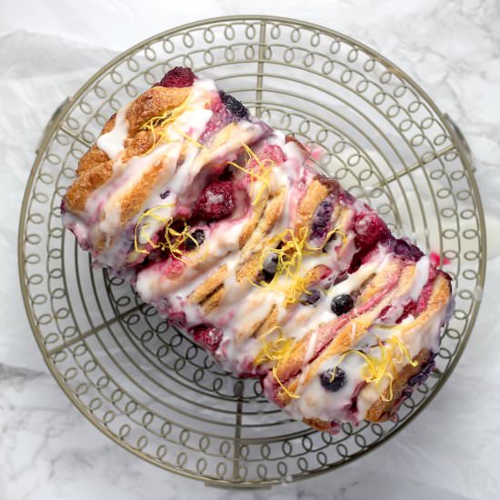 Mixed Berry Pull Apart Loaf