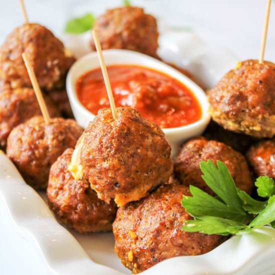 Cheese Stuffed Meatballs