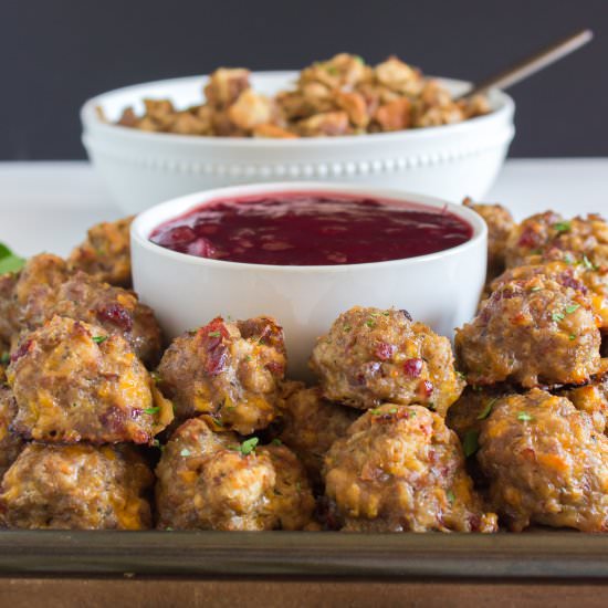Sausage Stuffing Bites