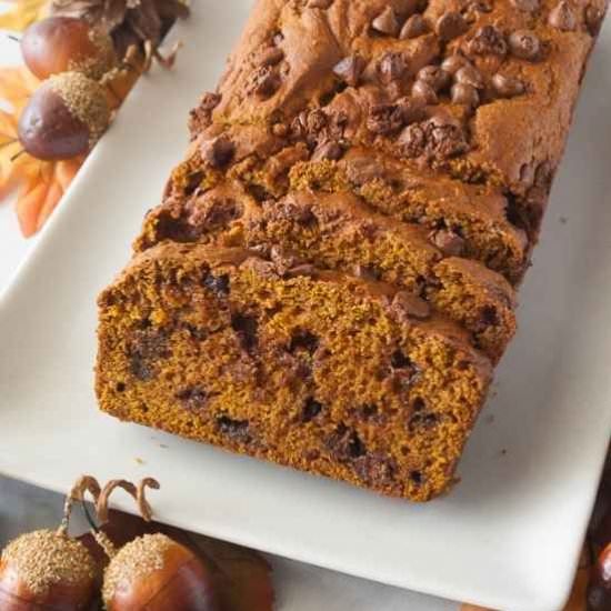 Pumpkin Chocolate Chip Bread