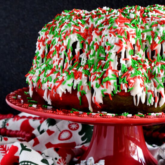 Marbled Christmas Bundt Cake