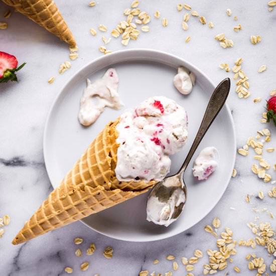 Strawberry Cookie Dough Ice Cream