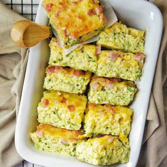 Egg recipes zucchini slice