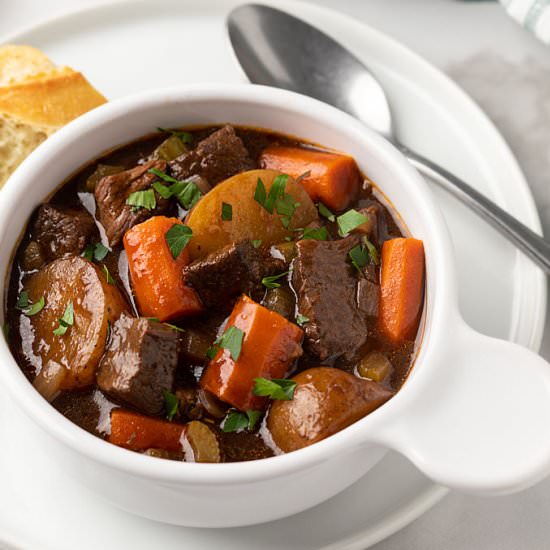 slow cooker balsamic beef stew