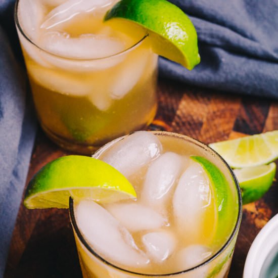 Sugar Free Dark and Stormy Cocktail