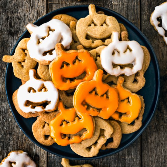 Easy Eggless Halloween Cookies