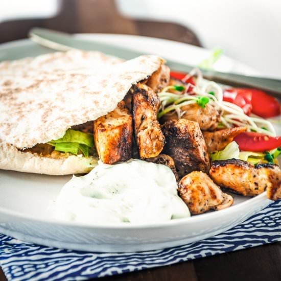 Chicken souvlaki