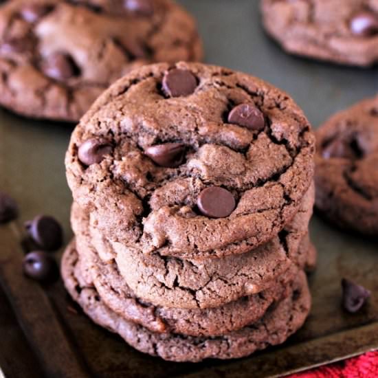 Chocolate Chocolate Chip Cookies