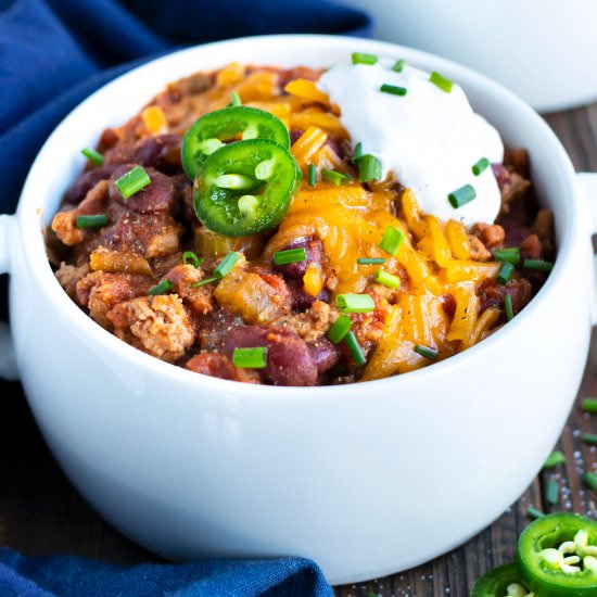 Instant Pot Turkey Chili