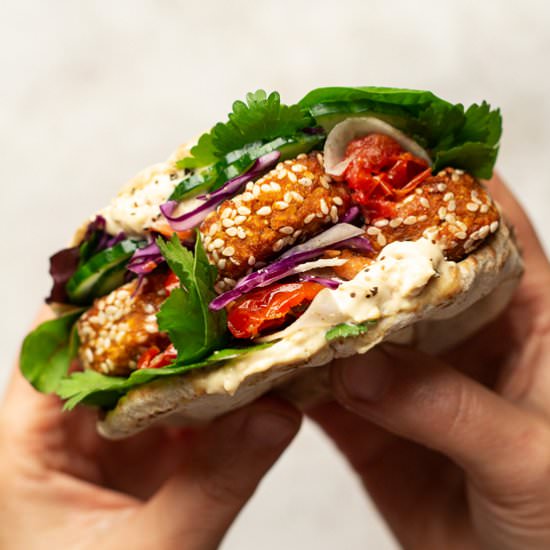 Baked pumpkin falafels (V,GF)