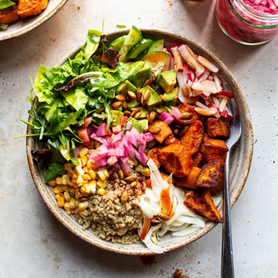 Sweet potato bowl (V,GF)