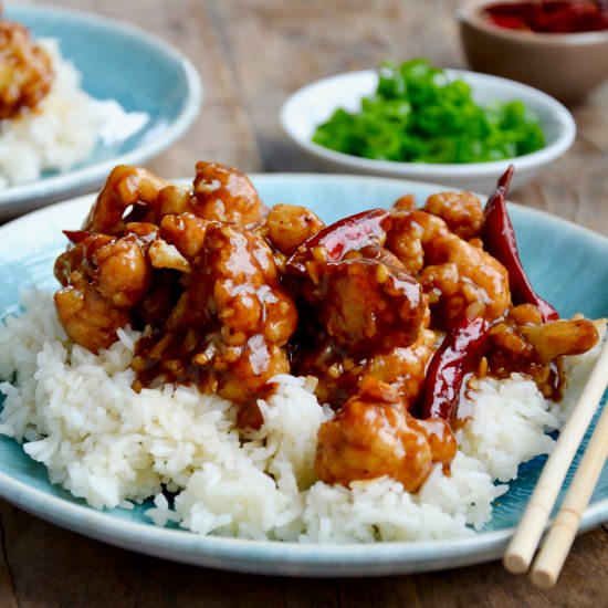 Easy General Tso’s Cauliflower