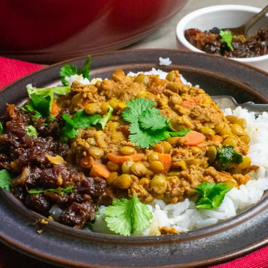 One-Pot Spiced Beef Lentil Stew