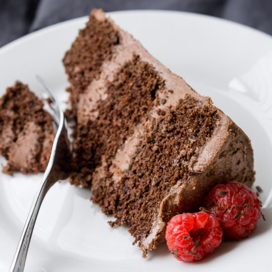 Chocolate and Coconut Layer Cake