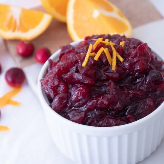 Orange Cranberry Sauce w/Cinnamon