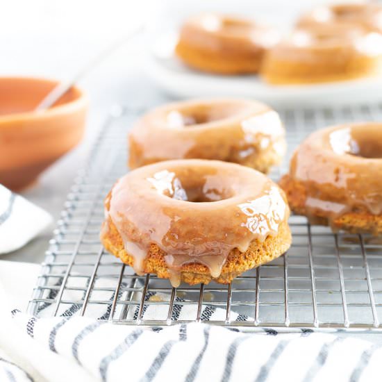 Maple Glazed Baked Donuts