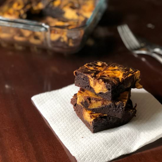Pumpkin Cheesecake Brownies