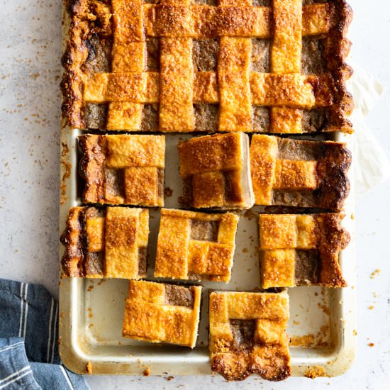 Blueberry Pear Slab Pie