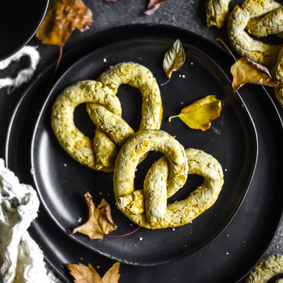 Autumn Squash Soft Pretzels