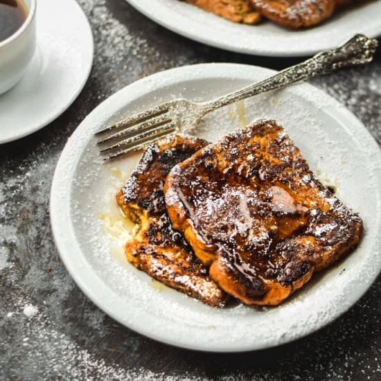 Pumpkin Pie French Toast & Kahlúa