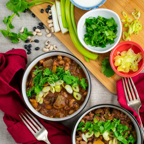 Two Bean Chili 2 Ways