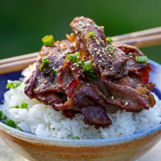 Traeger Grilled Beef Bulgogi