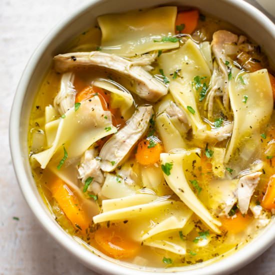 instant pot chicken noodle soup