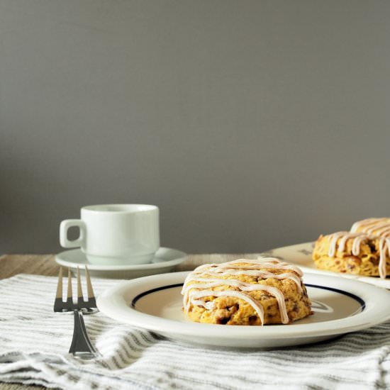 Pumpkin Toffee Scones