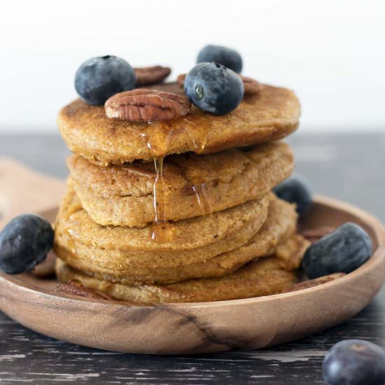 Healthy butternut squash pancakes