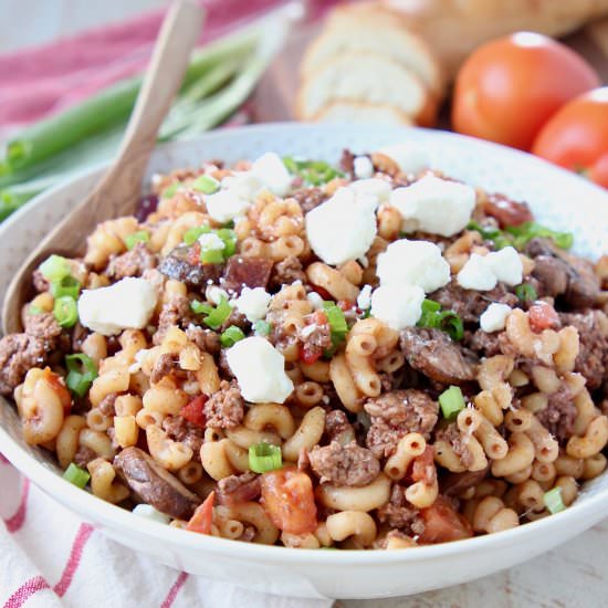 Ground Lamb Pasta