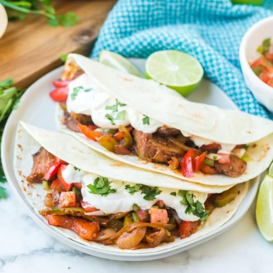 Easy Steak Fajitas