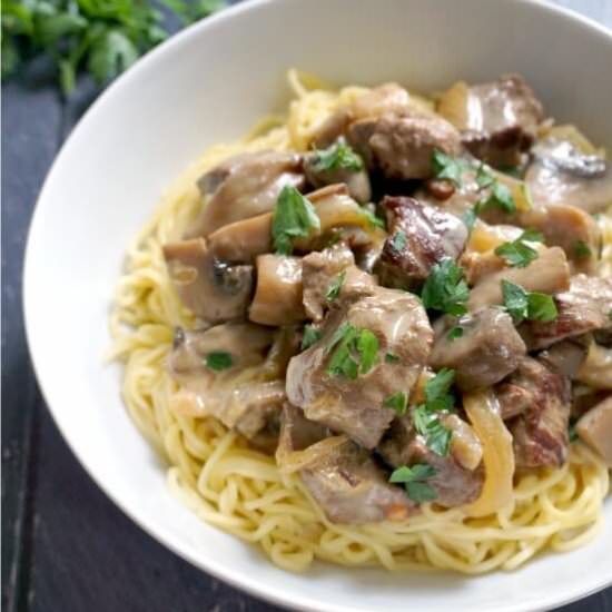 Slow Cooker Stroganoff