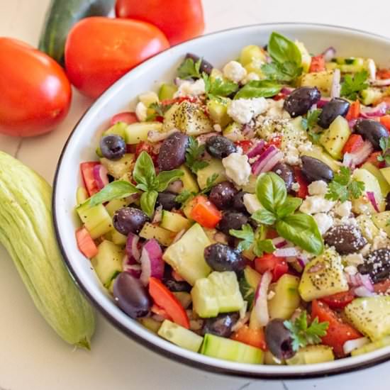 Mediterranean Cucumber Salad