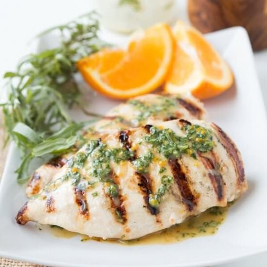 GRILLED ORANGE TARRAGON CHICKEN