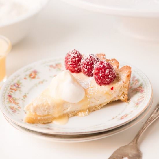 LEMON CURD CHEESECAKE TART