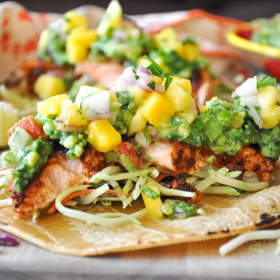 Blackened Salmon Tacos