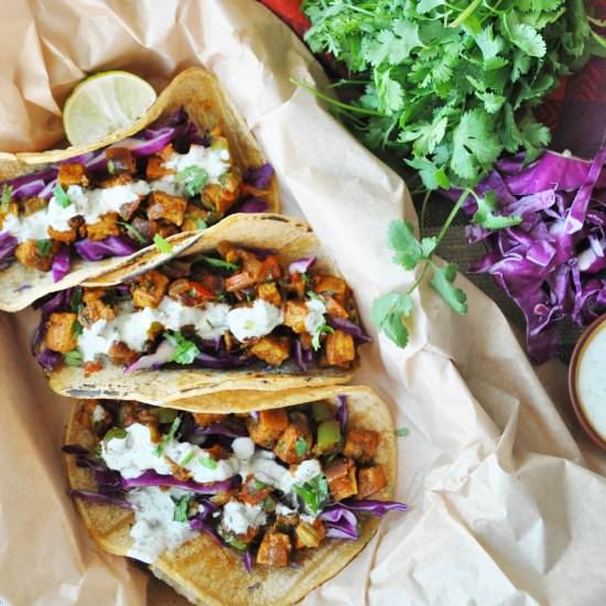 Tandoori Tofu Tacos