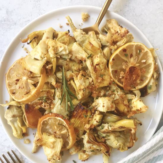Roasted Artichoke Hearts