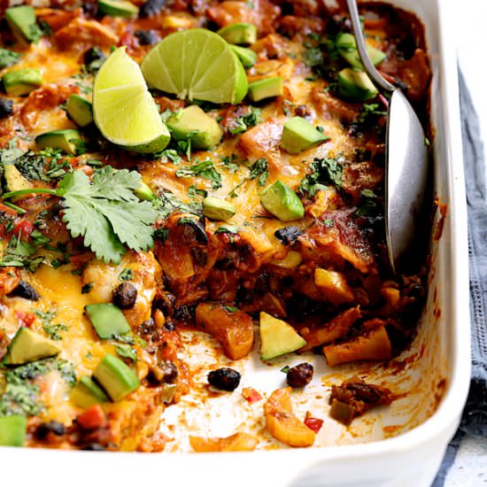 Black Bean Enchilada Casserole