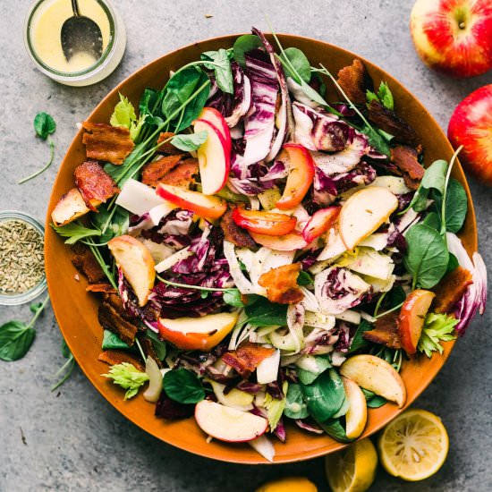 Roasted Apple and Radicchio Salad