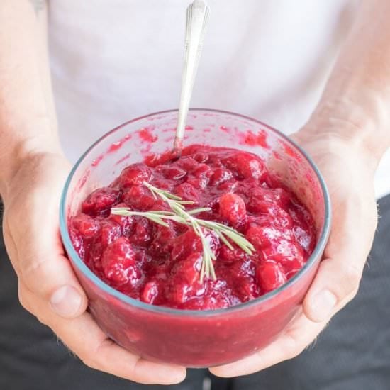 Rosemary-Infused Cranberry Sauce