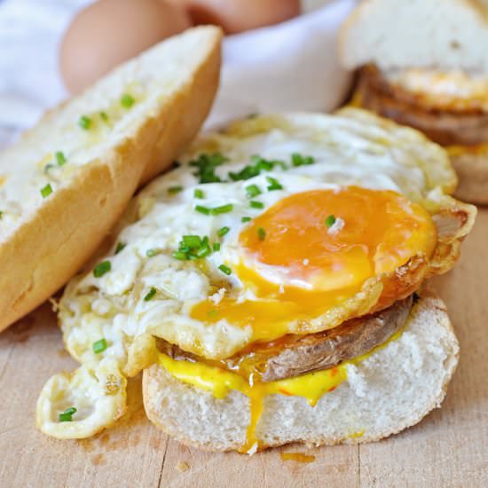Crispy Fried Egg Sandwich