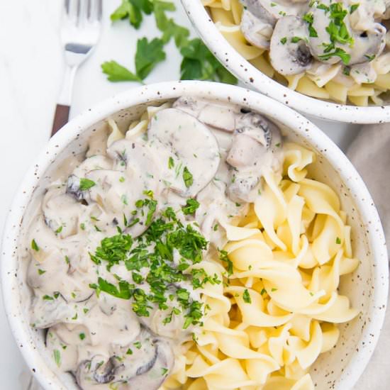 Mushroom Stroganoff