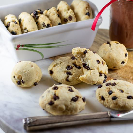 Millet-Currant Biscuits GF, Vegan