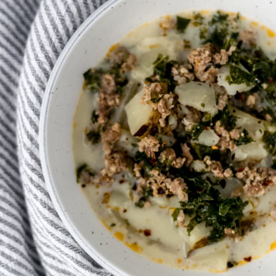 Potato, Kale, and Sausage Soup